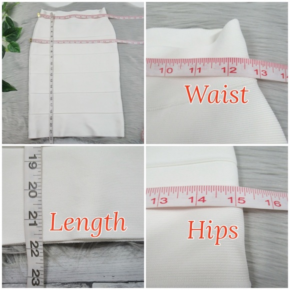 BCBGMAXAZRIA Alexa Knit Essential Bandage Pencil Skirt Women’s Size Medium - Picture 8 of 12